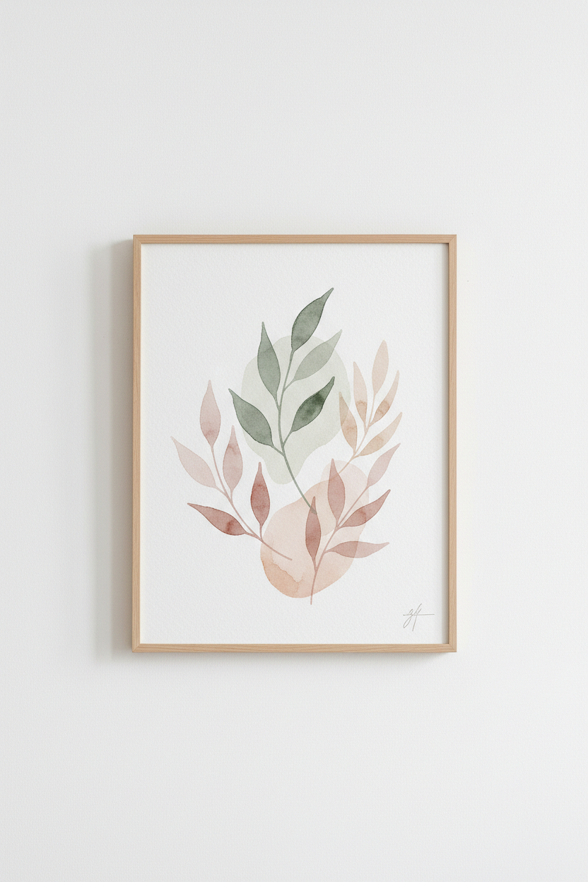 Minimalist Botanical Wall Art Print
